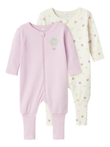 NBFNIGHTSUIT 2P ZIP FF JET DOT NOOS 56 - Jet Stream