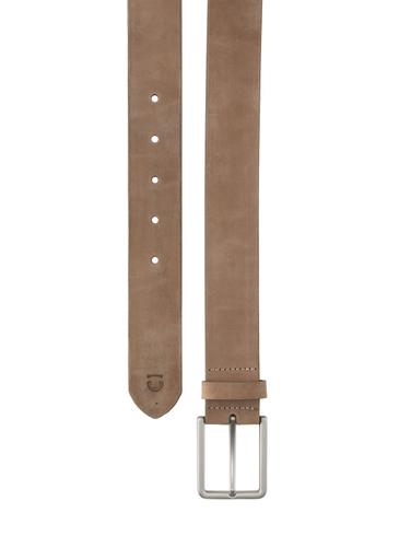 Ledergürtel mit eckiger Dornschließe 90 - Beige
