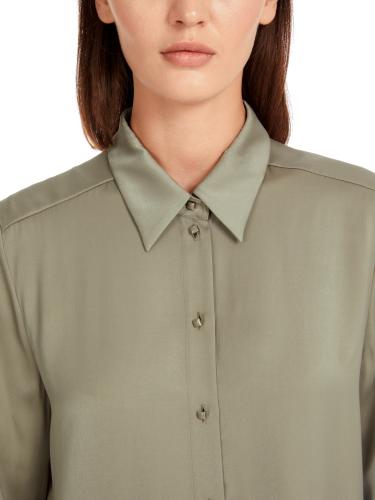 Bluse im Viskosecrêpe 40 - Sage Powder