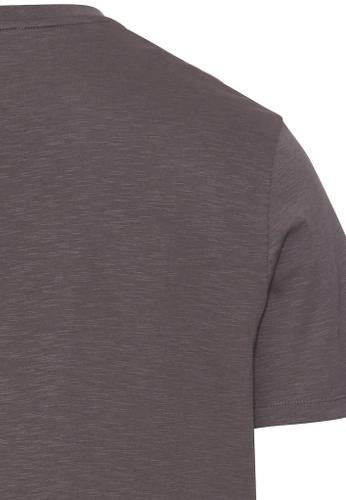 T-Shirt mit Print aus Organic Cotton Grau XL