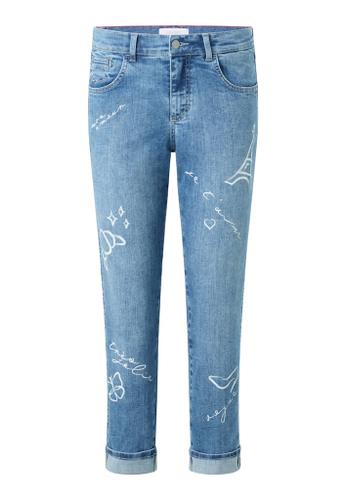 DARLEEN CROP TU PARIS Blau 44/30