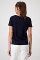 T-Shirt mit Strassschrift 42 - Deep Ocean