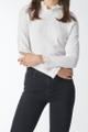 Organic Slub Frill Longsleeve Weiß M