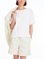 T-Shirt im strukturierten Dessin 40 - White