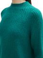 Strickpullover mit Stehkragen XL Regular Fit - Jade Green Melange