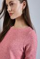 Strick-Look Strukturshirt Rosa 42