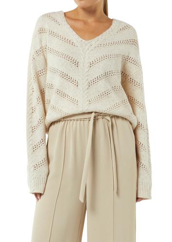 Strickpullover XS - Beige