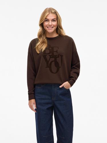 VIREFLECT BE YOU O-NECK L/S TOP S Normal geschnitten - Coffee Bean