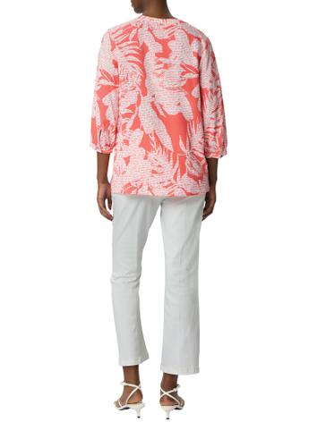 Bluse 36 - Pink|weiß