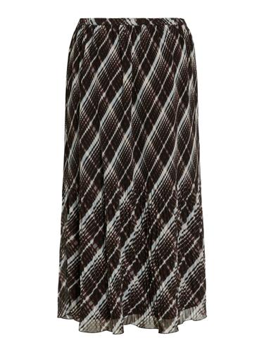 VIDALIANA KIKA HW MIDI PLISSE SKIRT/BFS 38 - Black Beauty