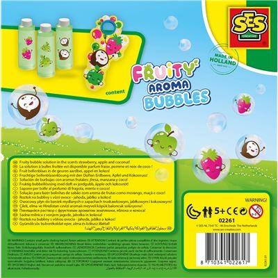 SES Creative - Fruchtigduftende Seifenblasen 3x 200 ml
