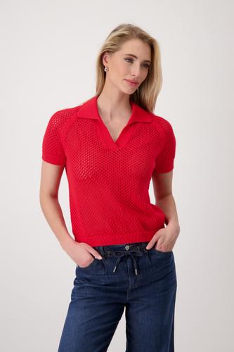 Ajour-Poloshirt 36 - Red
