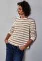 Gestreifter Sweater Beige 44