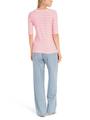 Ringel-T-Shirt aus Baumwoll-Ripp 36 - Bright Candy Pink