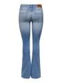 ONLBLUSH MID FLARED DNM TAI467 NOOS L/32 Ausgestellt - Light Blue Denim