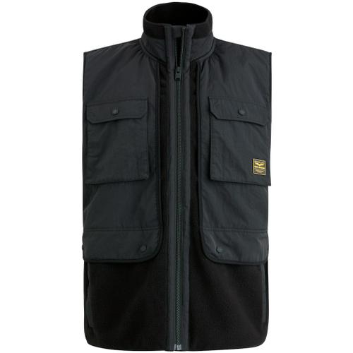 Bodywarmer fleece mix Schwarz L