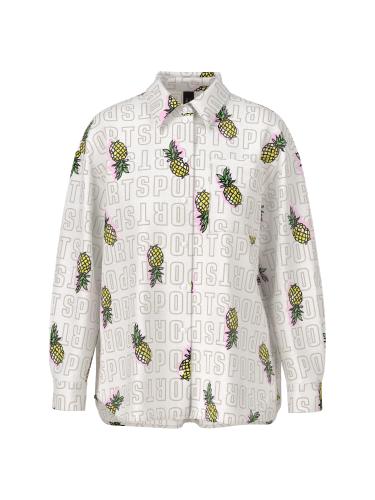 Bluse mit Ananas-Print 40 - White