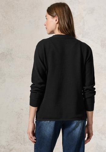 Strukturmix Dolman Pullover L - Black