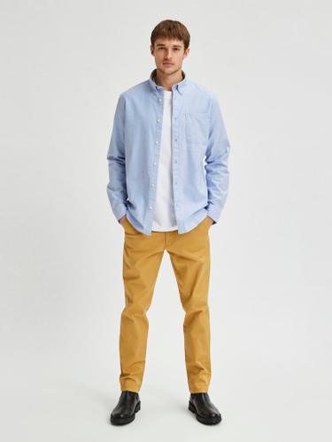 SLHREGRICK-OX SHIRT LS NOOS Blau XXL