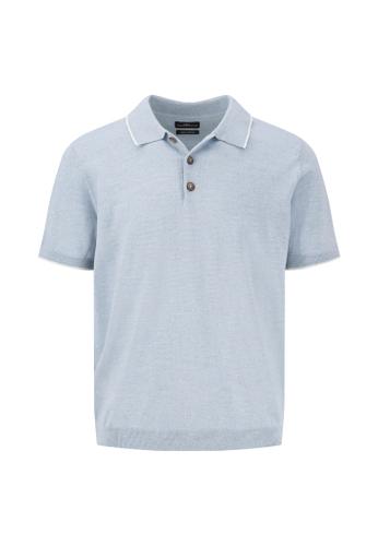 Polo, Cotton Linen Blau M