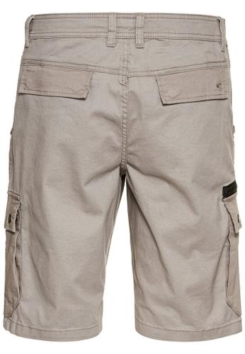 Cargo-Shorts mit Kordelzug und Stretch Grau 36IN