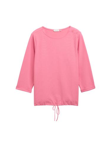 Plus Size - Langarmshirt mit Knopf-Details 46 Loose Fit - Bright Rose