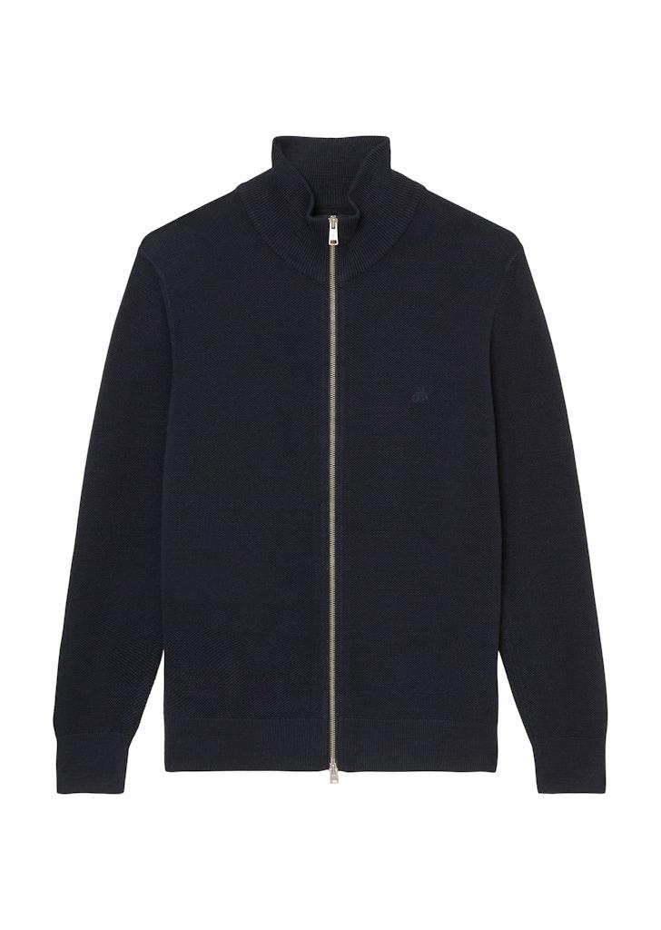 Stehkragen-Strickjacke regular 3XL - Dark Navy