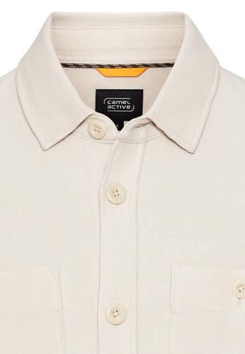 Overshirt aus reiner Baumwolle Beige 3XL