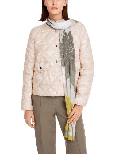 Outdoorjacke im Rautenstepp 38 - Deep Pearl