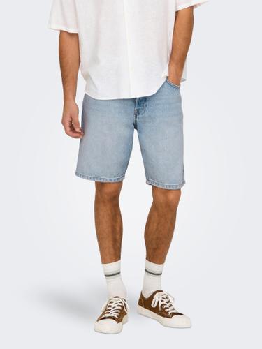ONSEDGE LB 2041 TAI DNM SHORTS NOOS L Gerade geschnitten - Light Blue Denim