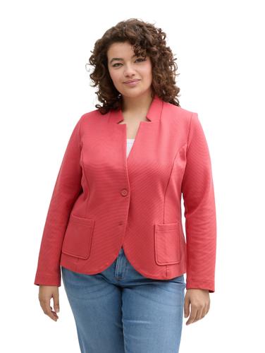 Plus Size - Fitted Blazer 48 Slim Fit - Berry Red