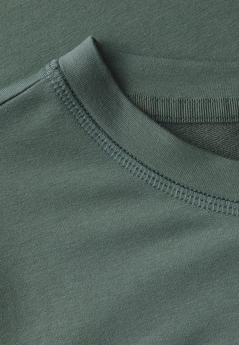 Softes Shirt mit Folienprint L - Dark Balmy Khaki