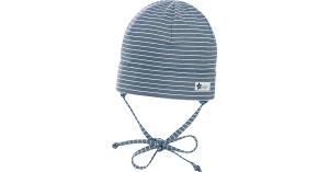 Erstlingsmütze mit UV-Schutz  blau Gr. 45 Jungen Baby