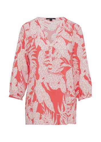 Bluse 36 - Pink|weiß