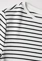 Gestreiftes Shirt L - Vanilla White