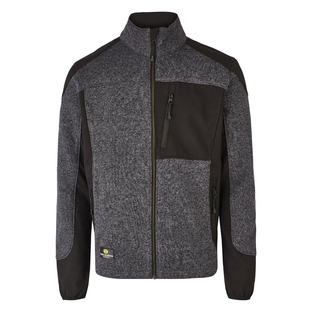 SMART Strickfleecejacke - Grau - Gr: L