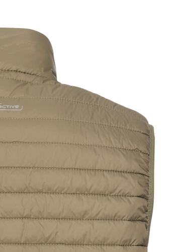 Steppweste mit Stehkragen Braun 48
