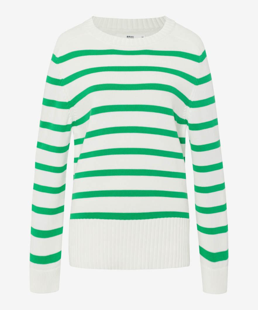 Style Lia 42 Rundhalsausschnitt, Damenpullover, Langarm, Gerade Silhouette - Apple Green