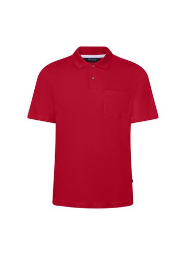 Poloshirt, Knopf 1/2 Arm Regular Fit - Flash Red