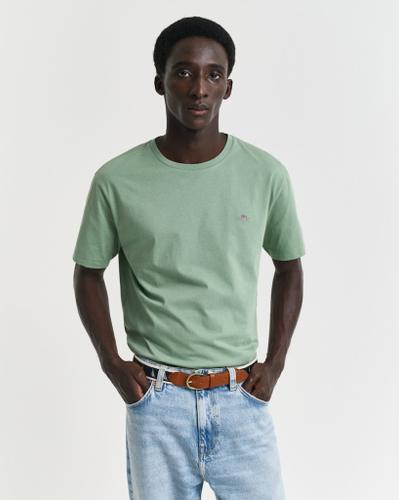 Regular Fit Shield T-Shirt Grün XL