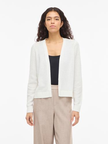 VILOLLO SHORT L/S KNIT CARDIGAN - NOOS L Normal geschnitten - White Alyssum