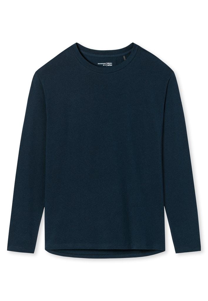 Langarmshirt Blau 38