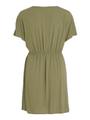 VIMOASHLY BUTTON S/S DRESS 40 Locker geschnitten - Oil Green