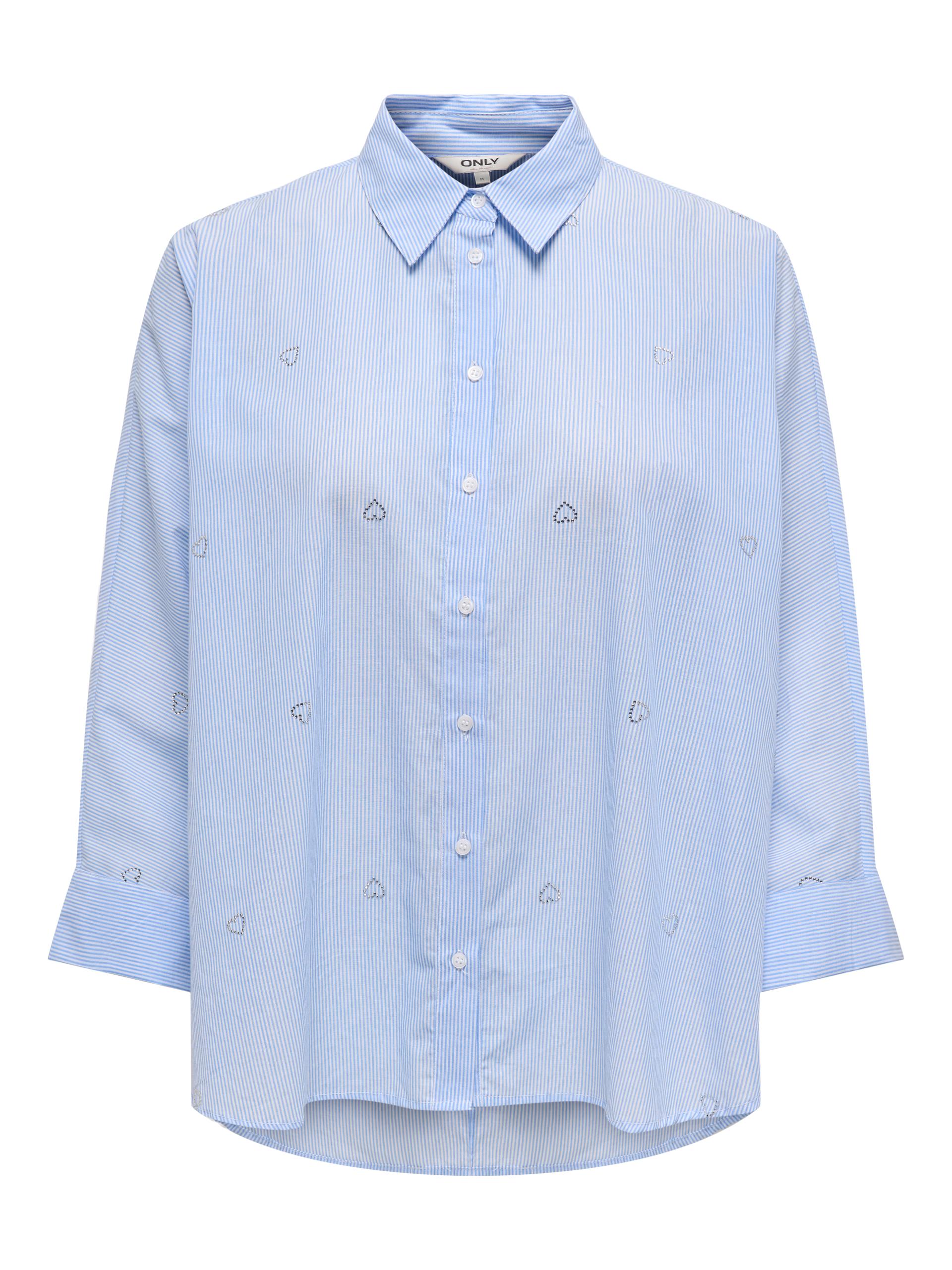 ONLNEW GRACE JULIE LIFE LS STO SHIRT WVN L Normal geschnitten - Bright White