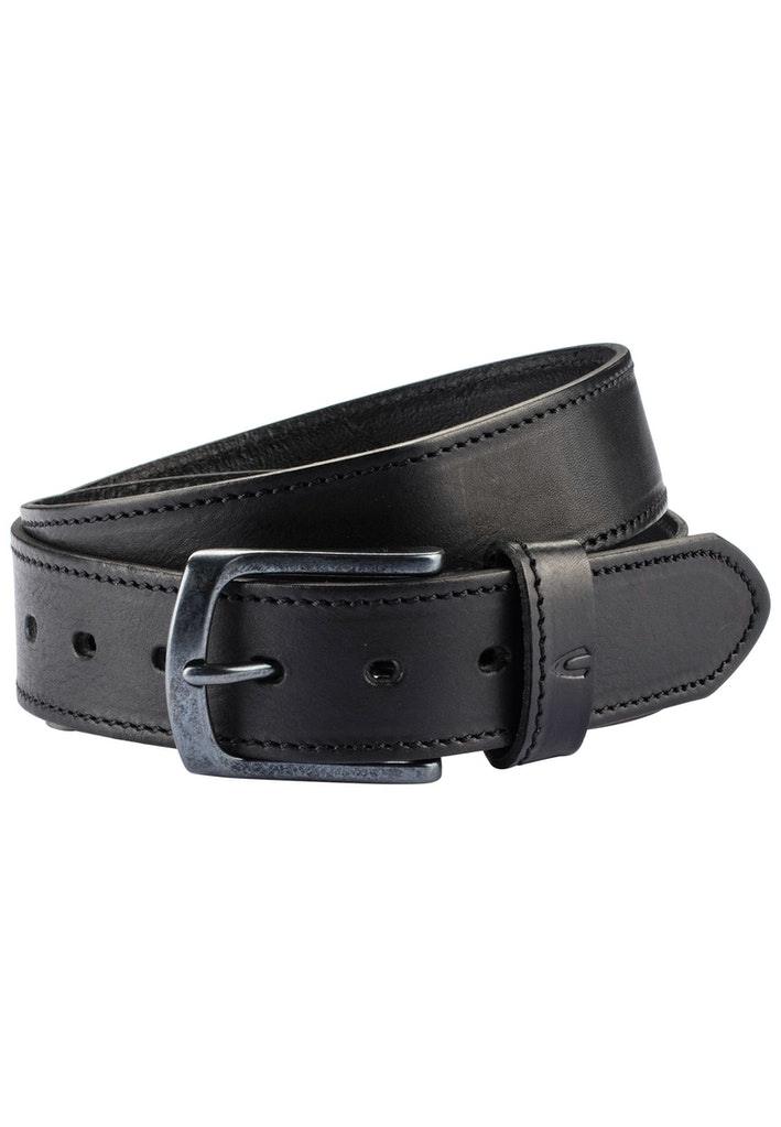Gürtel aus hochwertigem Leder Schwarz XXL
