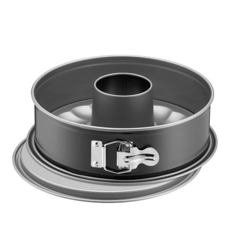 Springform Inspiration mit Rohrboden 8cm Ø26cm schwarz 2teilig