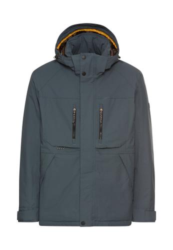 teXXXactive® Jacke mit abnehmbarer Kapuze 56 Regular Fit - Tinted Blue