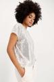 T-Shirt mit Pailletten 38 - Seashell