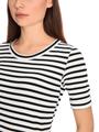 Ringel-T-Shirt aus Baumwoll-Ripp 38 - White And Black
