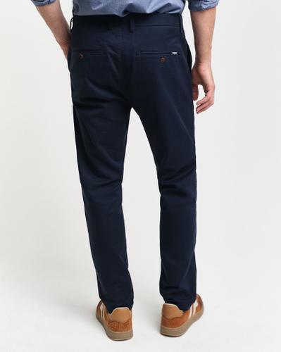 Slim Fit Chinohose Blau 33/32